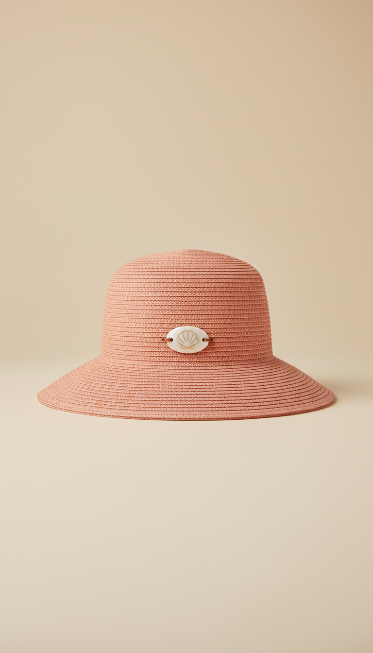 Coral Blush Sun Hat